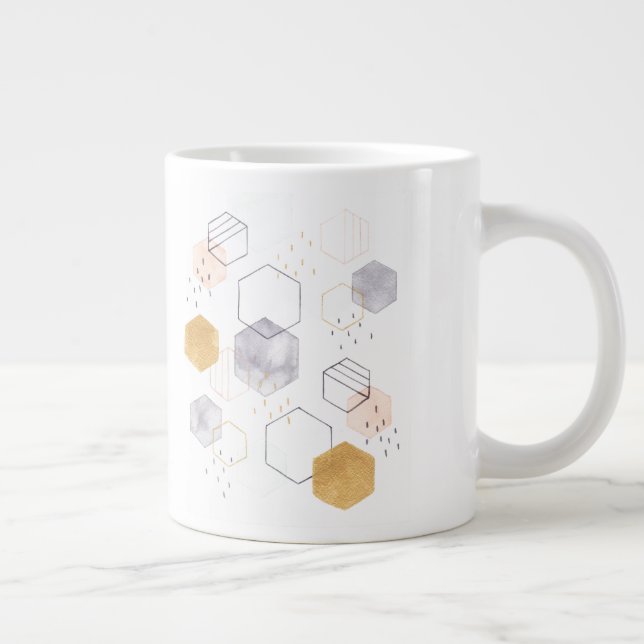 Caneca De Café Grande Dispersão hexadecimal (Direita)