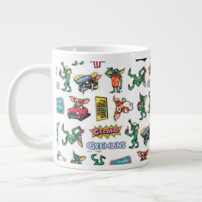 Caneca De Café Grande Diversão com Adesivos Gremlins™ (Esquerda)