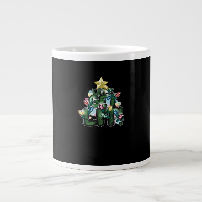 Caneca De Café Grande Diversão de Férias - Vamos Que Fica No Natal Cláss (Frente)