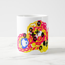 Caneca De Café Grande Diversão de polvo de verão