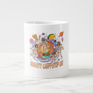 Caneca De Café Grande Diversão Espaço Comida Aventura Design   Comida Có