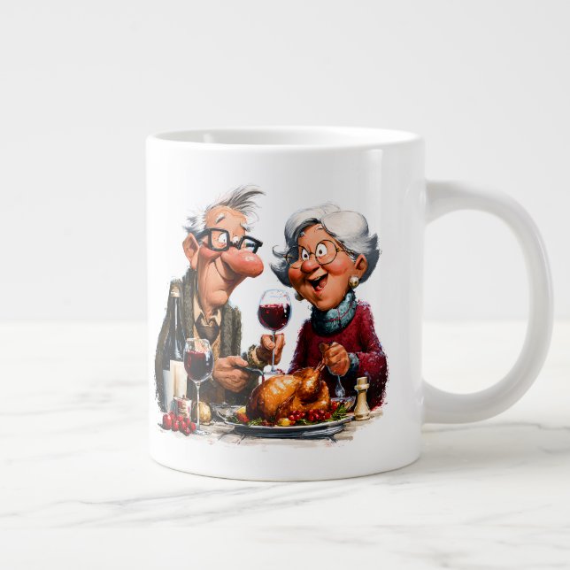 Caneca De Café Grande Divertido (Direita)