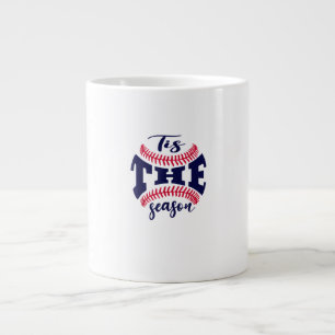 Caneca De Café Grande Divertido Vintage É A Temporada Beisebol É Minha F