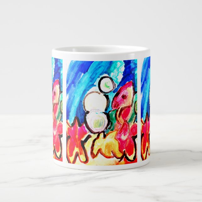 Caneca De Café Grande Divertimento de cavalo (Frente)