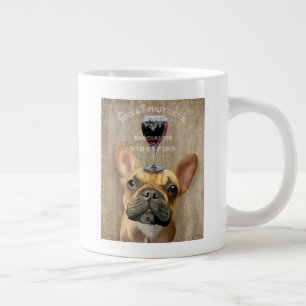 Caneca De Café Grande Dog Au Vin, Buldogue Francês