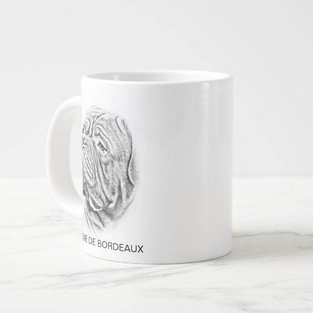 Caneca De Café Grande Dogue De Bordeaux - Mastiff Francês (Frente Esquerda)