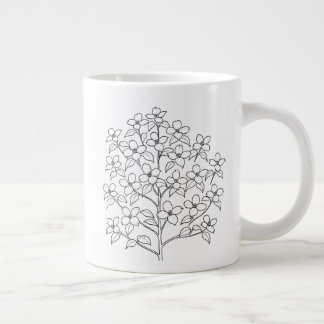 Caneca De Café Grande Dogwood Flor - Cornus florida - Plantas Nativas