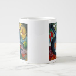 Caneca De Café Grande Dois Gatos, Franz Marc 1912