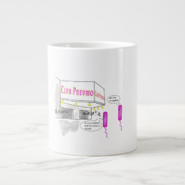 Caneca De Café Grande Dois Gram Negativos Entram Em Um Bar