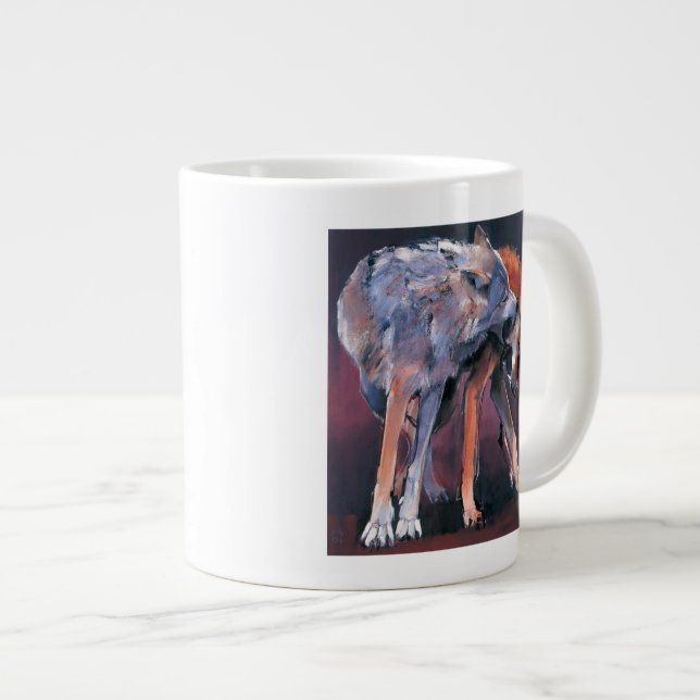 Caneca De Café Grande Dois Lobos 2001 (Frente Esquerda)