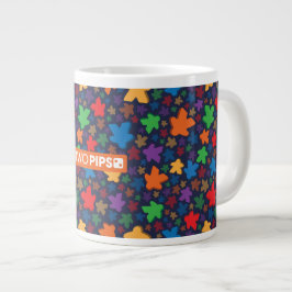 Caneca De Café Grande Dois Pips: Impressão Jumbo Mug