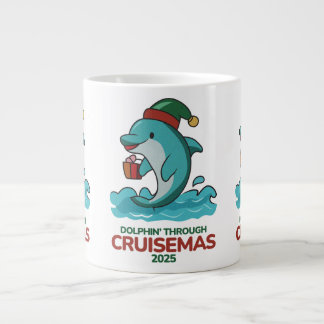 Caneca De Café Grande Dolphin’ Through Cruisemas 2025