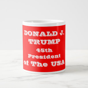 Caneca De Café Grande Donald J. Trump 45º Presidente dos EUA