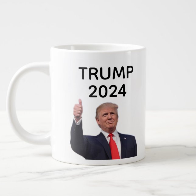 Caneca De Café Grande Donald Trump 2024 (Esquerda)