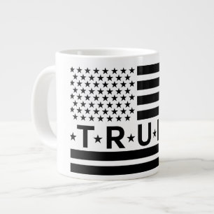 Caneca De Café Grande Donald Trump Flag 2024 Retire a América