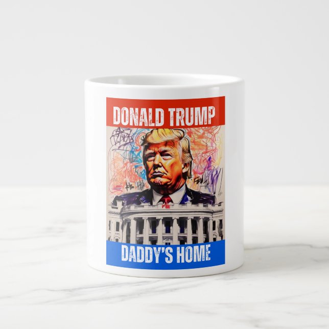 CANECA DE CAFÉ GRANDE DONALD TRUMP - PAI HOME (Frente)
