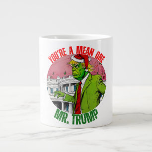 CANECA DE CAFÉ GRANDE DONALD TRUMP - VOCÊ É UM MÉDIO, SR. TRUMP