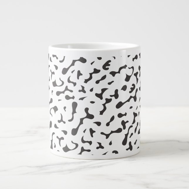 Caneca De Café Grande Doodle Polka Jumbo Mug (Frente)