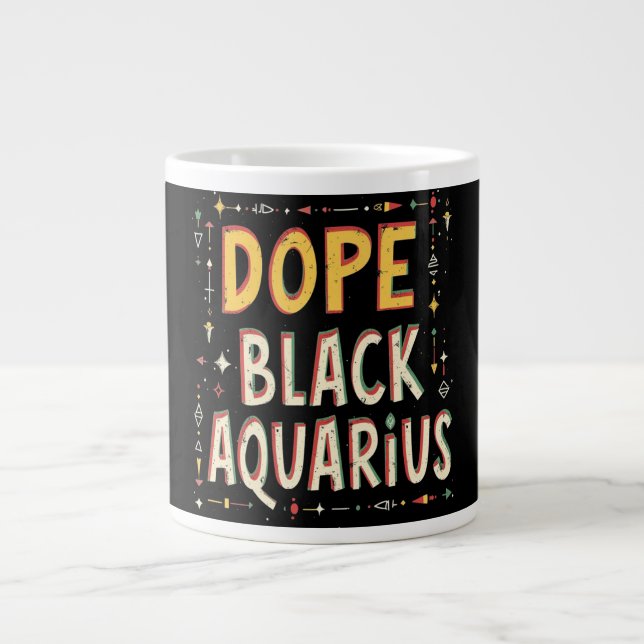 Caneca De Café Grande Dope Black Aquarius (Frente)