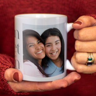 Caneca De Café Grande Dorm Sweet Dorm Duas Fotografias Pretas e Brancas