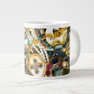 Caneca De Café Grande Dourado marfim