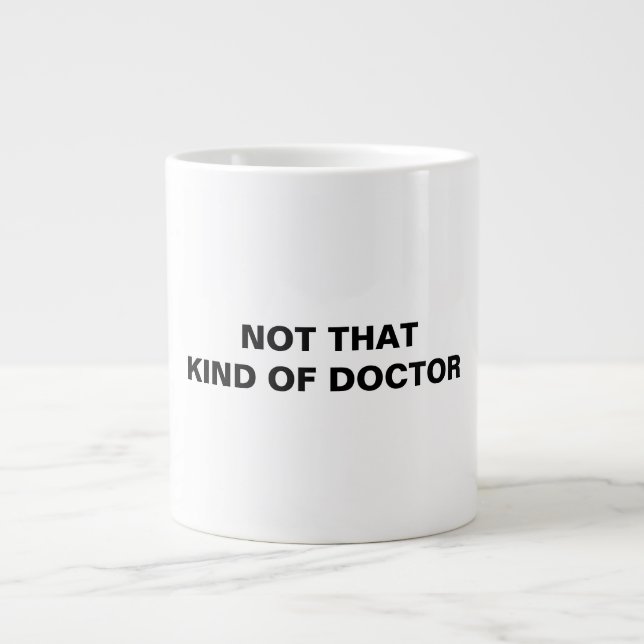 Caneca De Café Grande Doutorado. (Frente)