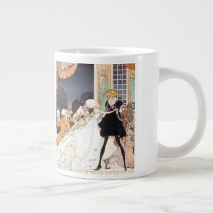 Caneca De Café Grande Doze Princesas Dançantes Vintage por Kay Nielsen