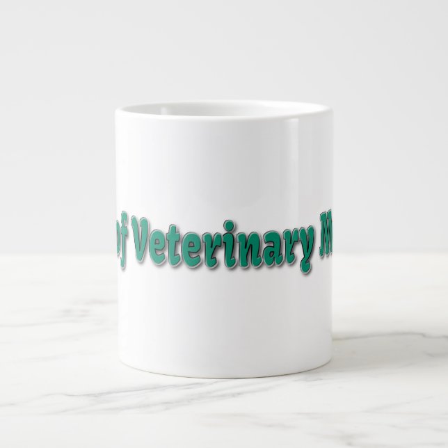 Caneca De Café Grande DR de Medicina Veterinária (Frente)