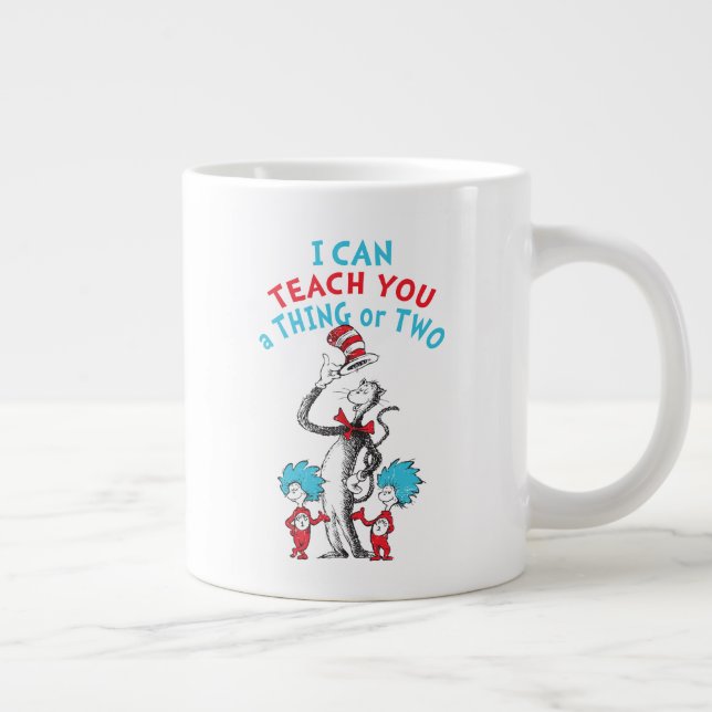 Caneca De Café Grande Dr. Seuss | Eu Sou Professor! (Direita)