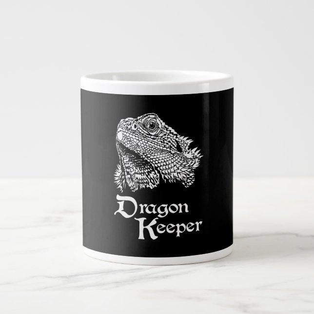 Caneca De Café Grande Dragão Iguana (Frente)