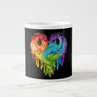 Caneca De Café Grande Dragão LGBT