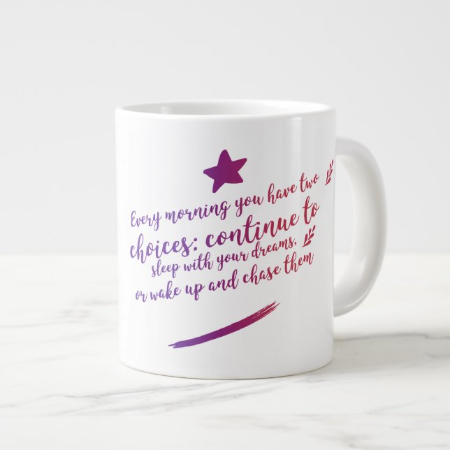 Caneca De Café Grande Dream Jumbo Mug (Frente Esquerda)
