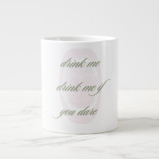 Caneca De Café Grande Drink me drink me if you dare