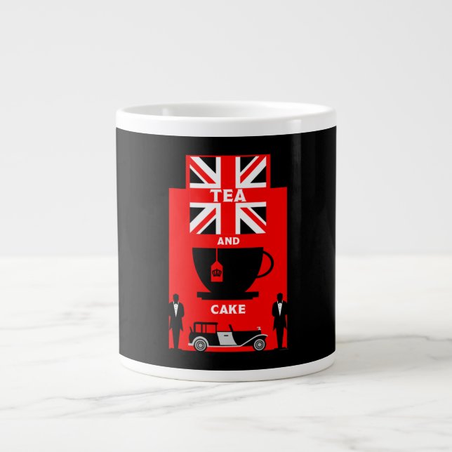 Caneca De Café Grande Drinkers Clássicos de Chá Britânicos (Frente)