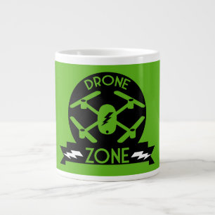 Caneca De Café Grande Drone Hobbyist   Piloto Drone   Fotografia   Raças