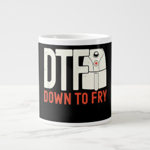 Caneca De Café Grande DTF Dowl para fritar Presente Retroativo em Frang