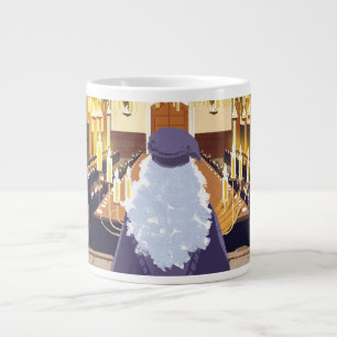 Caneca De Café Grande Dumbledore falando no Excelente Hogwarts Hall