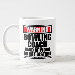 Caneca De Café Grande Duro De Treinamento De Boliches No Trabalho Não In