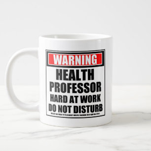 Caneca De Café Grande Duro Do Professor De Saúde No Trabalho