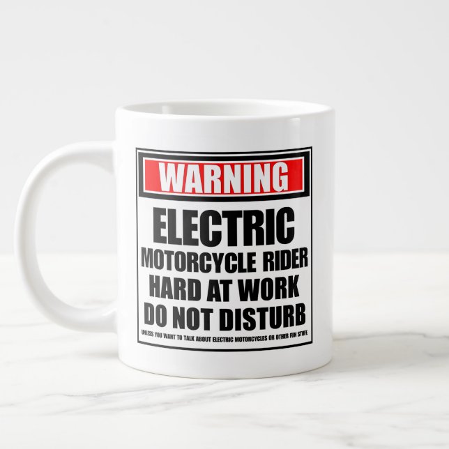 Caneca De Café Grande Duro Elétrico De Motocicleta No Trabalho (Esquerda)