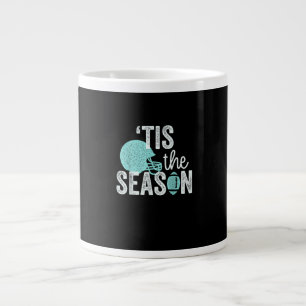 Caneca De Café Grande É a Temporada Futebol Família Eu Amo Futebol Tempo