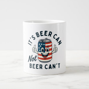 Caneca De Café Grande É Cerveja não pode Cerveja não é um Bebendo engraç