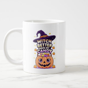 Caneca De Café Grande É Melhor Que A Bruxa Tenha O Meu Docinho - Bonito