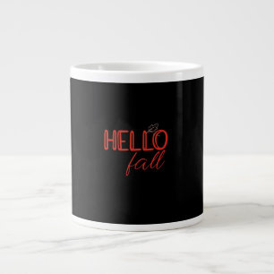 Caneca De Café Grande É outono Venham Todos Outonos Deixar Design