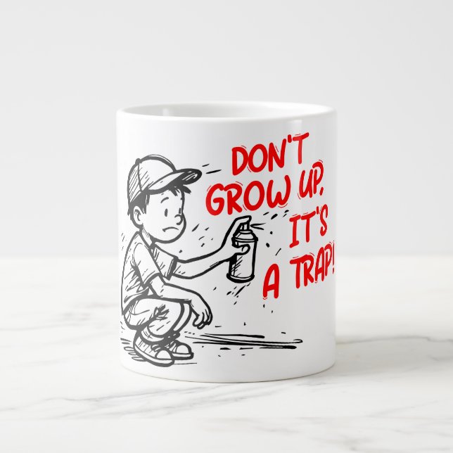 Caneca De Café Grande É uma armadilha (Frente)