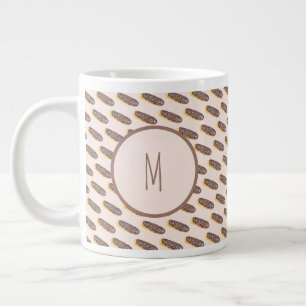 Caneca De Café Grande Eclairs Donuts Divertidos Caprichosos Doces Aquare