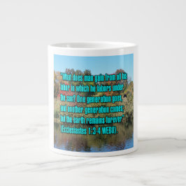 Caneca De Café Grande Eclesiastes 1:3-4 WEBU Mug