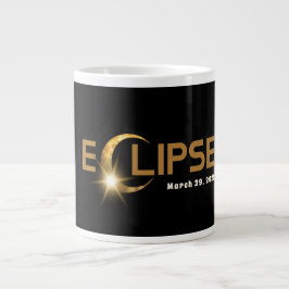 Caneca De Café Grande Eclipse Solar American Event 3/29/2025 Coffee Mug