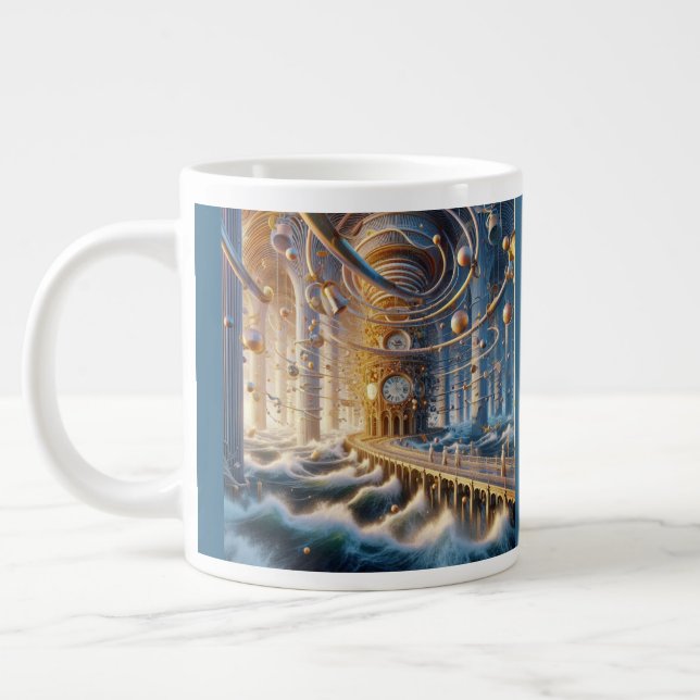 Caneca De Café Grande Ecos de 73: O Labirinto do Oceano Cronos (Esquerda)