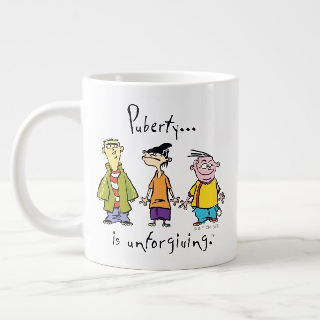 Caneca De Café Grande Ed, Edd, Eddy - Puberdade É Inperdoável (Esquerda)